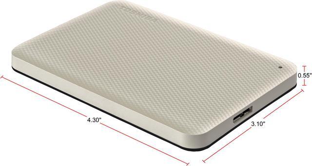 Alt view image 7 of 12 - TOSHIBA 2TB Canvio Advance Portable External Hard Drive USB 3.0 Model HDTCA20XW3AA White