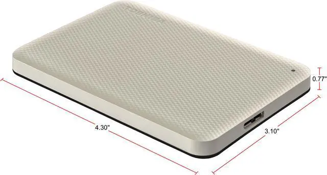 Alt view image 6 of 11 - TOSHIBA 4TB Canvio Advance Portable External Hard Drive USB 3.0 Model HDTCA40XW3CA White
