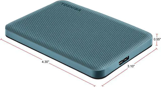 Alt view image 8 of 16 - TOSHIBA 1TB Canvio Advance Portable External Hard Drive USB 3.0 Model HDTCA10XG3AA Green