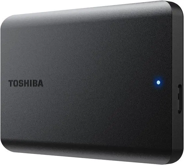 Alt view image 4 of 10 - TOSHIBA 1TB Canvio Basics Portable Hard Drive USB 3.0 Model HDTB510XK3AA Matte Black