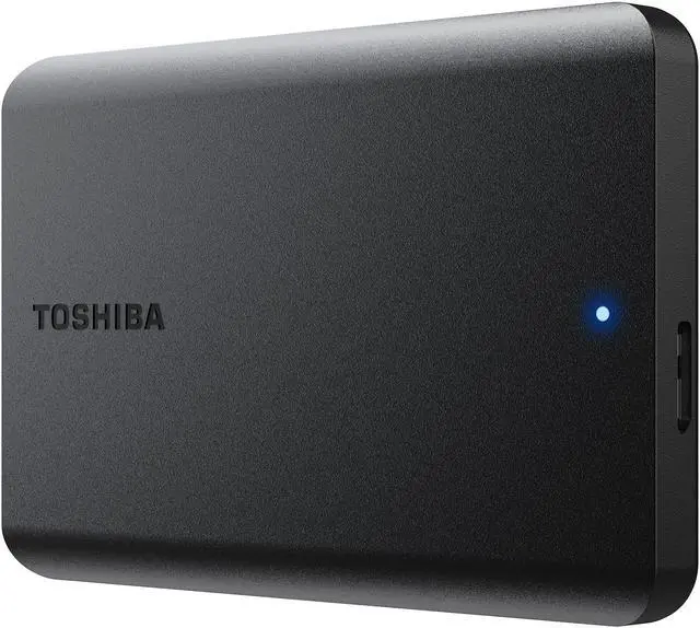 Alt view image 5 of 10 - TOSHIBA 1TB Canvio Basics Portable Hard Drive USB 3.0 Model HDTB510XK3AA Matte Black