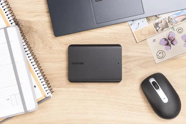 Alt view image 10 of 10 - TOSHIBA 1TB Canvio Basics Portable Hard Drive USB 3.0 Model HDTB510XK3AA Matte Black