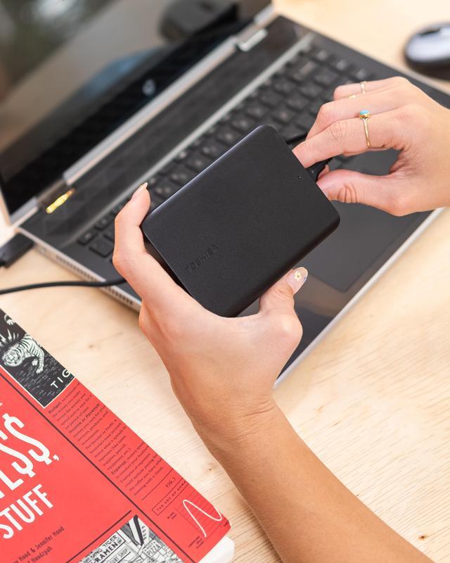 Alt view image 8 of 9 - TOSHIBA 2TB Canvio Basics Portable Hard Drive USB 3.0 Model HDTB520XK3AA Matte Black
