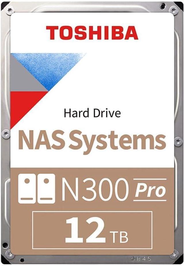 Main image of Toshiba N300 Pro 12TB NAS 3.5-Inch Internal Hard Drive - CMR SATA 6 Gb/s 7200 RPM 512 MB Cache - HDWG51CUZSVB