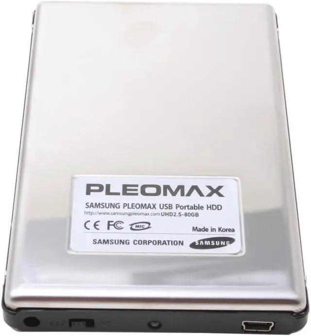 Alt view image 3 of 4 - SAMSUNG PLEOMAX 80GB USB 2.0 2.5" External Hard Drive UHD25-80G