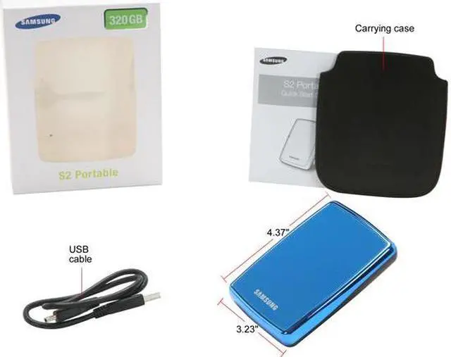 Alt view image 5 of 5 - SAMSUNG S2 Portable 320GB USB 2.0 2.5" External Hard Drive HXMU032DA/M82
