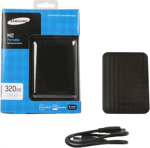 Alt view image 5 of 5 - SAMSUNG M2 Portable 320GB USB 2.0 2.5" External Hard Drive HX-M320UAB/G Black