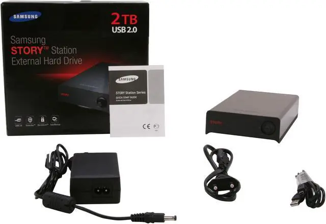 Alt view image 5 of 5 - SAMSUNG STORY Station 2TB USB 2.0 External Hard Drive HX-DU020EB/A62 w/ European Power Cord - Free US Adapter