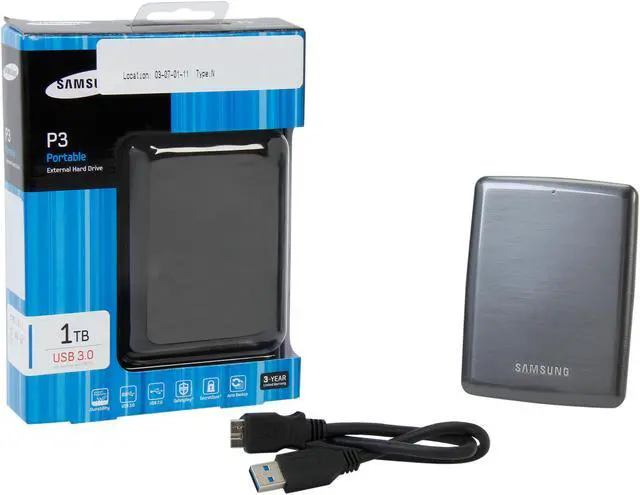 Alt view image 5 of 5 - SAMSUNG 1TB P3 Portable External Hard Drive USB 3.0 Model STSHX-MTD10EF