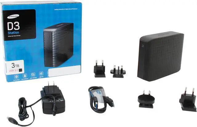 Alt view image 6 of 6 - SAMSUNG D3 Station 3TB USB 3.0 3.5" Desktop External Hard Drive STSHX-D301TDB Black