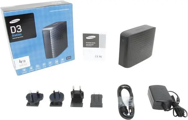 Alt view image 5 of 5 - SAMSUNG D3 Station 4TB USB 3.0 3.5" Desktop External Hard Drive STSHX-D401TDB Black