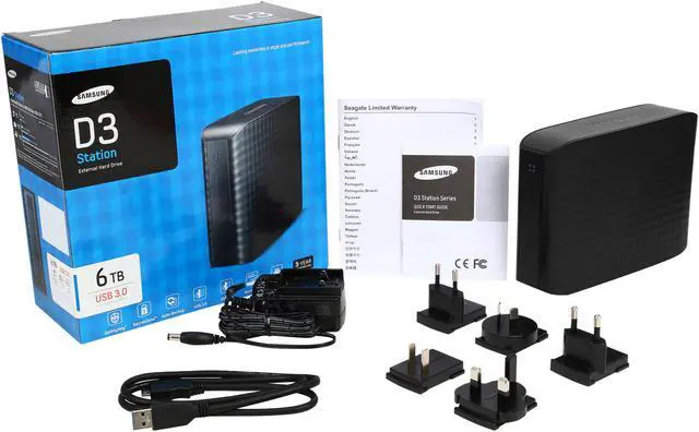 Alt view image 6 of 6 - SAMSUNG D3 Station 6TB USB 3.0 3.5" Desktop External Hard Drive STSHX-D601TDB Black