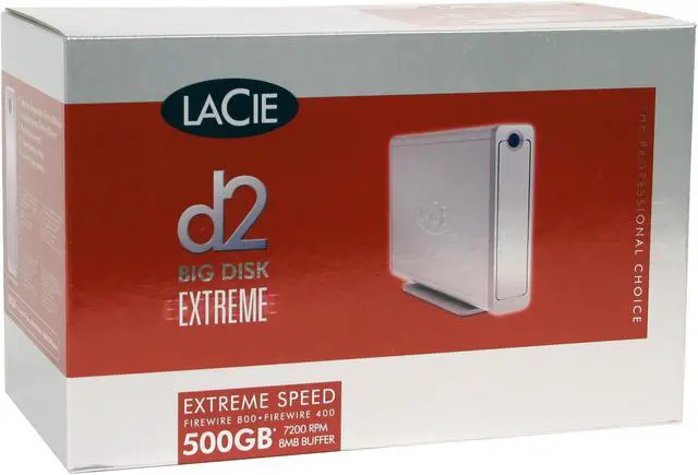Main image of LaCie 500GB Firewire400 / Firewire800 3.5" External Hard Drive 300871