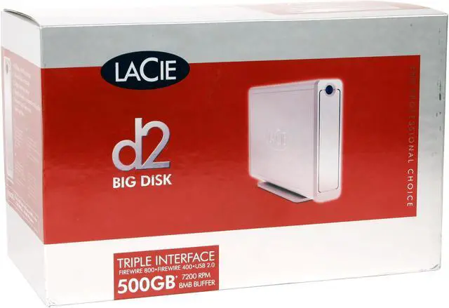 Alt view image 5 of 5 - LaCie Big Disk Extreme 500GB USB 2.0 / Firewire400 External Hard Drive 300721