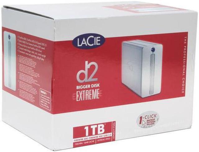 Alt view image 4 of 4 - LaCie Bigger Disk Extreme 1TB USB 2.0 / Firewire400 / Firewire800 3.5" External Hard Drive 300798U