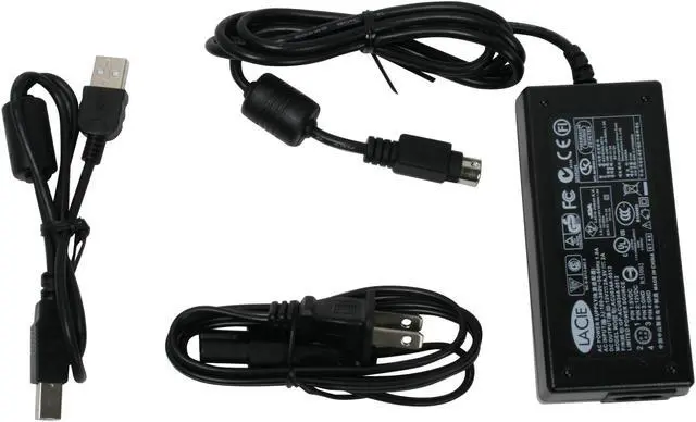 Alt view image 5 of 7 - LaCie Brick Desktop 500GB USB 2.0 3.5" External Hard Drive 301065U Red
