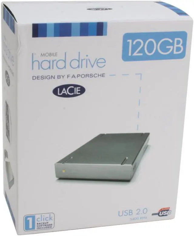 Alt view image 8 of 8 - LaCie Mobile Design by F.A. Porsche 120GB USB 2.0 2.5" External Hard Drive 301144