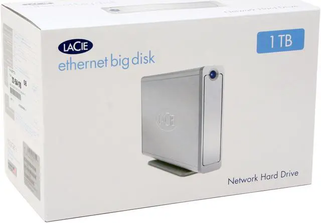 Alt view image 9 of 9 - LACIE 301156U 1TB Ethernet Big Disk