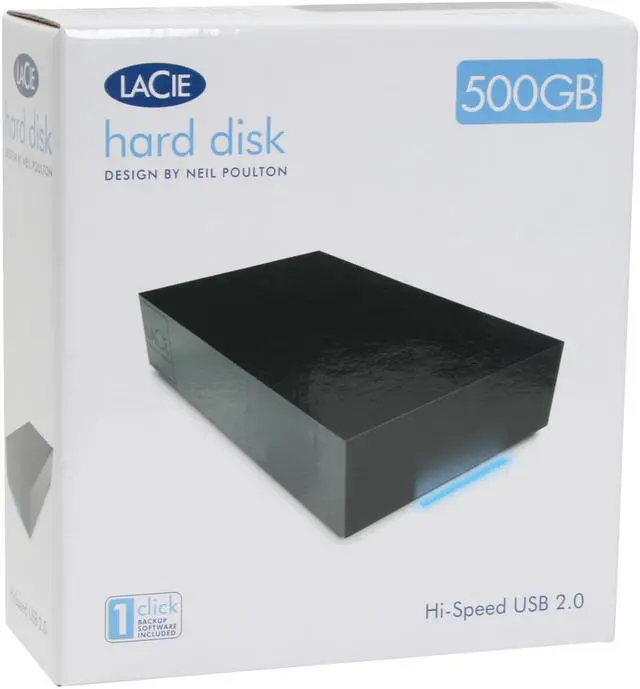 Alt view image 9 of 9 - LaCie Design by Neil Poulton 500GB USB 2.0 3.5" External Hard Drive 301302U