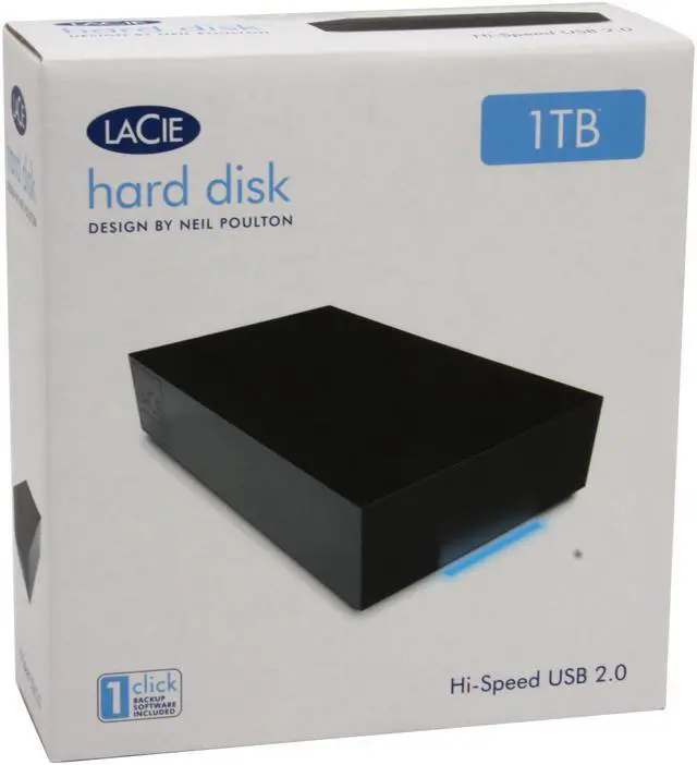 Alt view image 10 of 10 - LaCie Design by Neil Poulton 1TB USB 2.0 3.5" External Hard Drive 301304U