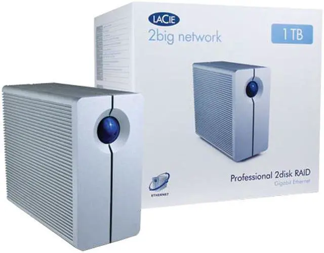 Alt view image 6 of 14 - LACIE 301257U 1TB 2big Network (2-disk RAID)