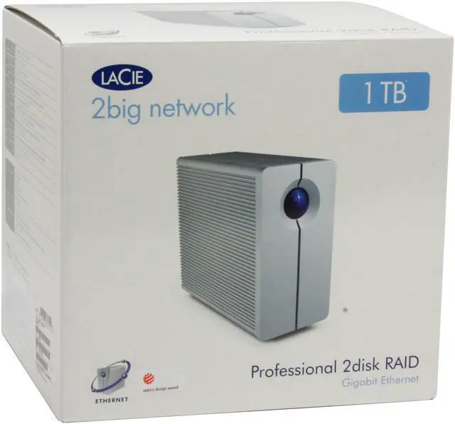 Alt view image 14 of 14 - LACIE 301257U 1TB 2big Network (2-disk RAID)