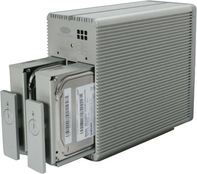 Alt view image 3 of 7 - LaCie 2TB USB 2.0 / Firewire400 / Firewire800 2big USB Triple Interface External Hard Drive 301256U