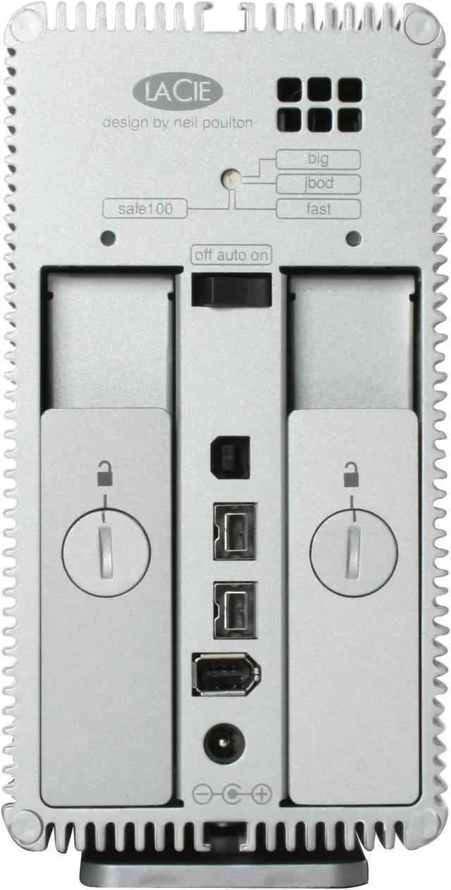 Alt view image 4 of 7 - LaCie 2TB USB 2.0 / Firewire400 / Firewire800 2big USB Triple Interface External Hard Drive 301256U