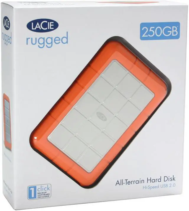Alt view image 6 of 6 - LaCie Rugged ALL-Terrain 250GB USB 2.0 2.5" External Hard Drive 301290