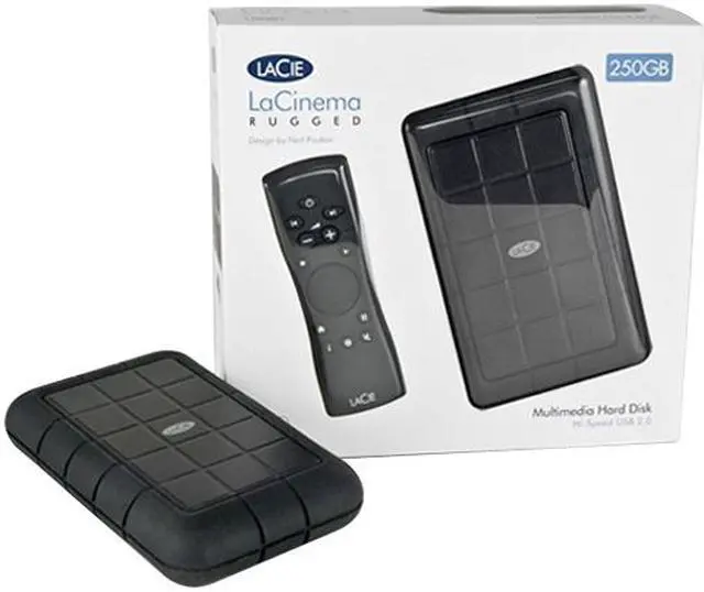 Alt view image 7 of 7 - LaCie LaCinema Rugged 320GB USB 2.0 2.5" Multimedia Hard Drive 301460KUA