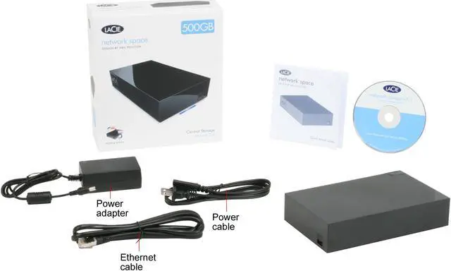 Alt view image 5 of 5 - LACIE 301387U 500GB Network Storage