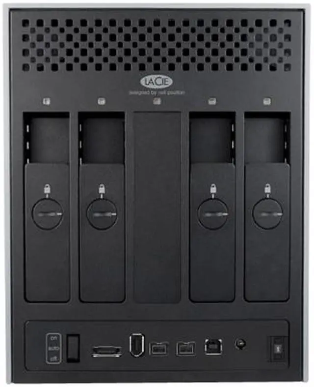 Alt view image 4 of 5 - LaCie 4big Quadra 6TB USB 2.0 / Firewire400 / Firewire800 / eSATA 3.5" External Hard Drive 301434U