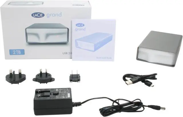 Alt view image 5 of 5 - LaCie Grand 2TB USB 2.0 3.5" External Hard Drive 301898KUA