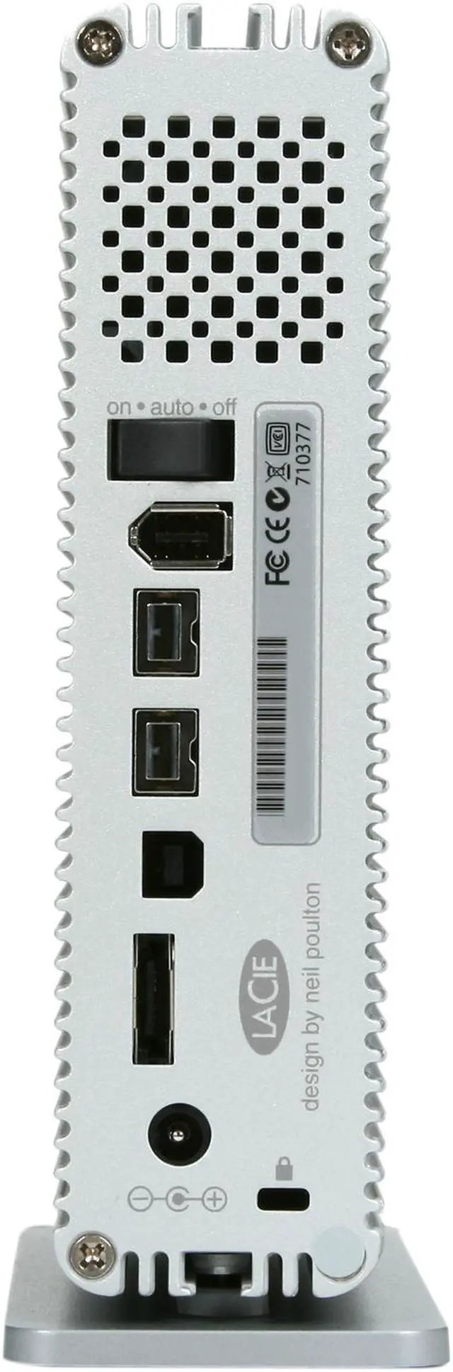 Alt view image 4 of 5 - LaCie d2 Quadra 2TB USB 2.0 / Firewire400 / Firewire800 / eSATA 3.5" External Hard Drive 301500U