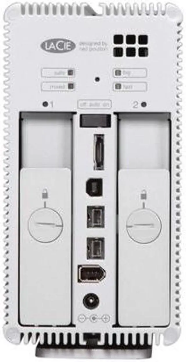 Alt view image 4 of 5 - LaCie 2big Quadra 4TB USB 2.0 / Firewire400 / Firewire800 / eSATA 3.5" External Hard Drive 301432U