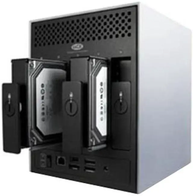 Alt view image 4 of 6 - LaCie 4big Quadra 8TB USB 2.0 / Firewire400 / Firewire800 / eSATA 3.5" External Hard Drive 301435U