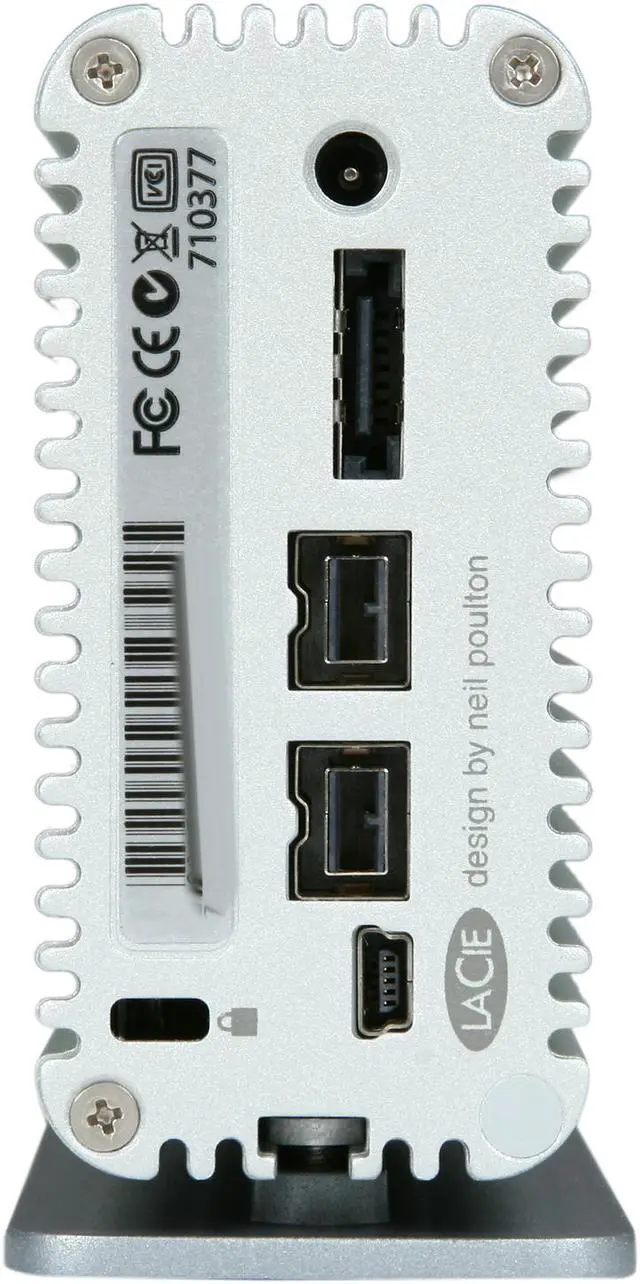 Alt view image 4 of 5 - LaCie Little Big Disk Quadra 1TB USB 2.0 / Firewire800 / eSATA External Hard Drive 301514U