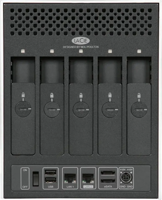 Alt view image 2 of 5 - LACIE 301511U 5TB 5big Network 2 Professional 5-Bay RAID Server