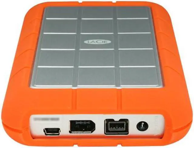 Alt view image 4 of 5 - LaCie Rugged 1TB USB 2.0 / Firewire400 / Firewire800 2.5" Portable External Hard Drive 301924