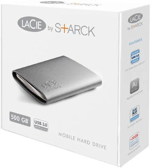 Alt view image 5 of 5 - LaCie Starck 500GB USB 3.0 Mobile Hard Drive 301975