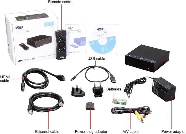 Alt view image 6 of 6 - LaCie LaCinema Mini HD 1TB Wi-Fi High Definition Media Center 301564KUA Black