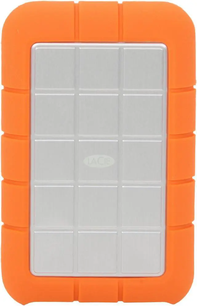 Alt view image 2 of 6 - LaCie Rugged Triple USB 3.0 500GB 2.5" Orange External Hard Drive