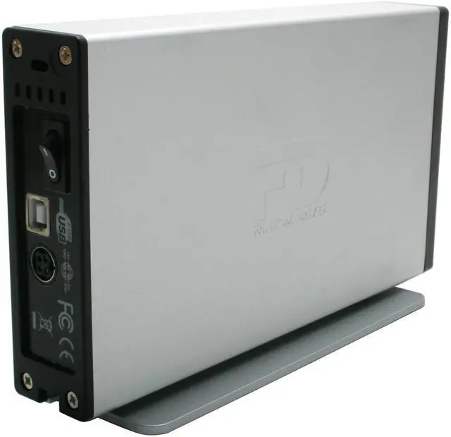 Alt view image 3 of 6 - Fantom Drives Titanium 250GB USB 2.0 3.5" External Hard Drive TFDU25072
