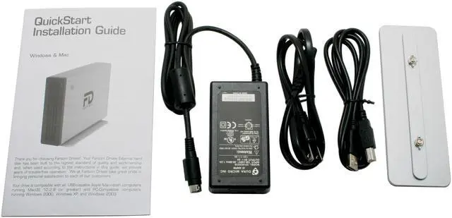 Alt view image 5 of 6 - Fantom Drives Titanium 250GB USB 2.0 3.5" External Hard Drive TFDU25072