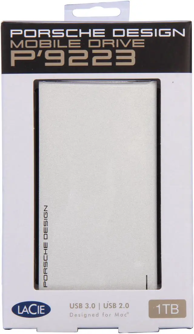 Alt view image 9 of 9 - LACIE 1TB USB 3.0 Porsche Design Mobile Drive for Mac Model LAC9000293