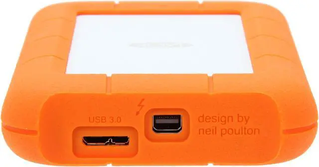 Alt view image 6 of 9 - LaCie External Hard Drive Orange Model 9000294