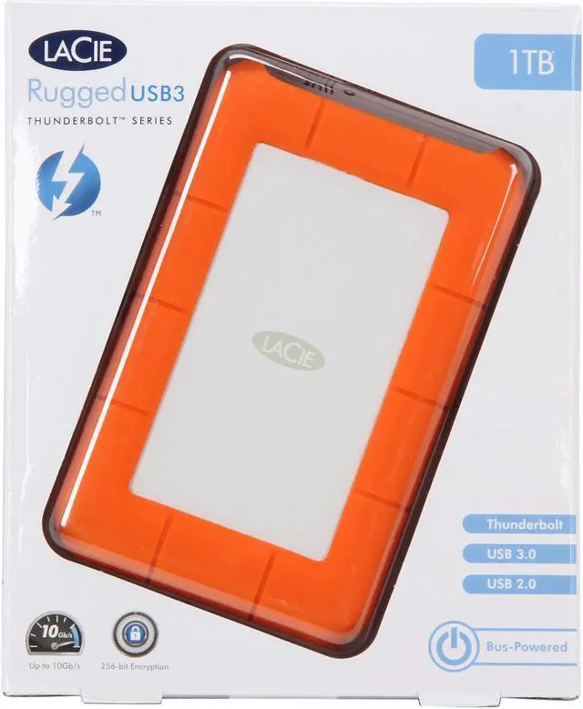 Alt view image 9 of 9 - LaCie External Hard Drive Orange Model 9000294