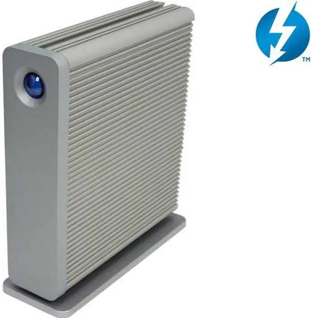 Main image of LaCie d2 3TB USB 3.0 / Thunderbolt External Hard Drive 9000353 Silver