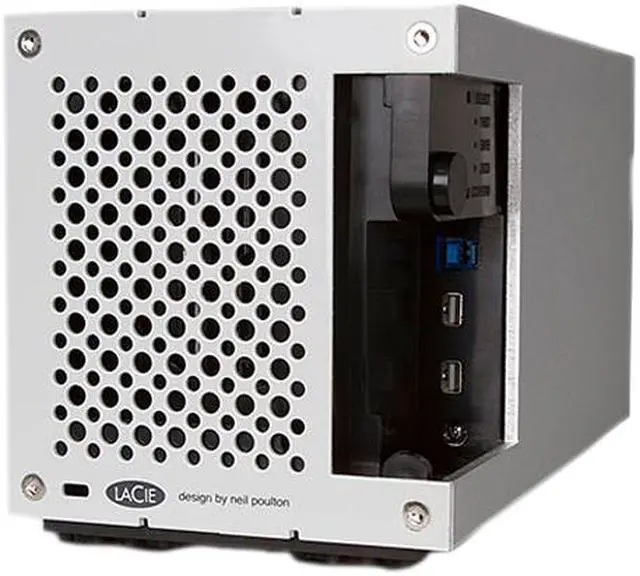 Alt view image 4 of 6 - LaCie 2big Thunderbolt 2 8TB USB 3.0 / 2 x Thunderbolt 2 Professional Dual-Disk Hardware RAID External Hard Drive LAC9000438U