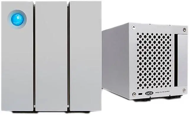 Alt view image 5 of 6 - LaCie 2big Thunderbolt 2 8TB USB 3.0 / 2 x Thunderbolt 2 Professional Dual-Disk Hardware RAID External Hard Drive LAC9000438U